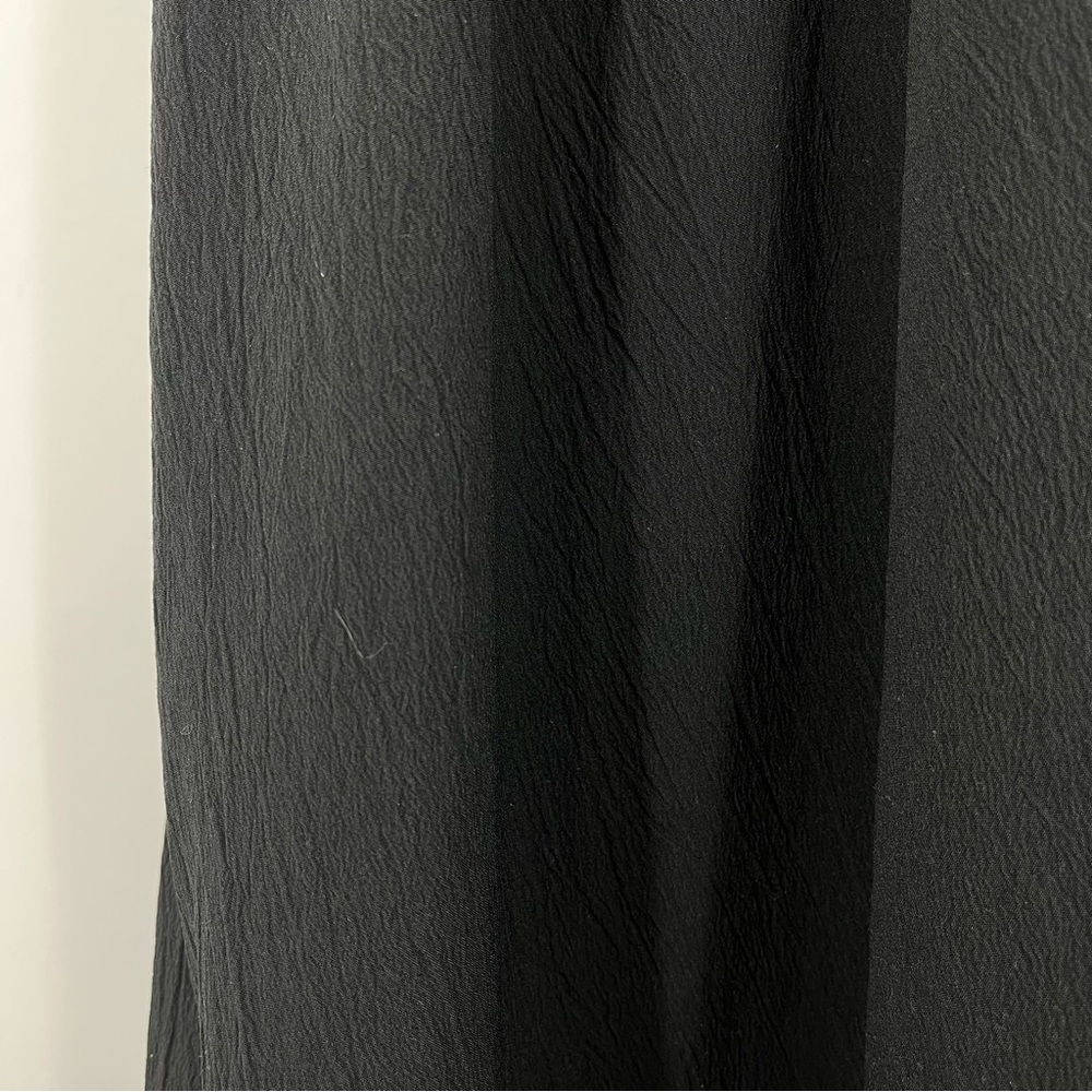 Disturbia Black Midi Dress with Puff Sleeves - Picture 5 of 12